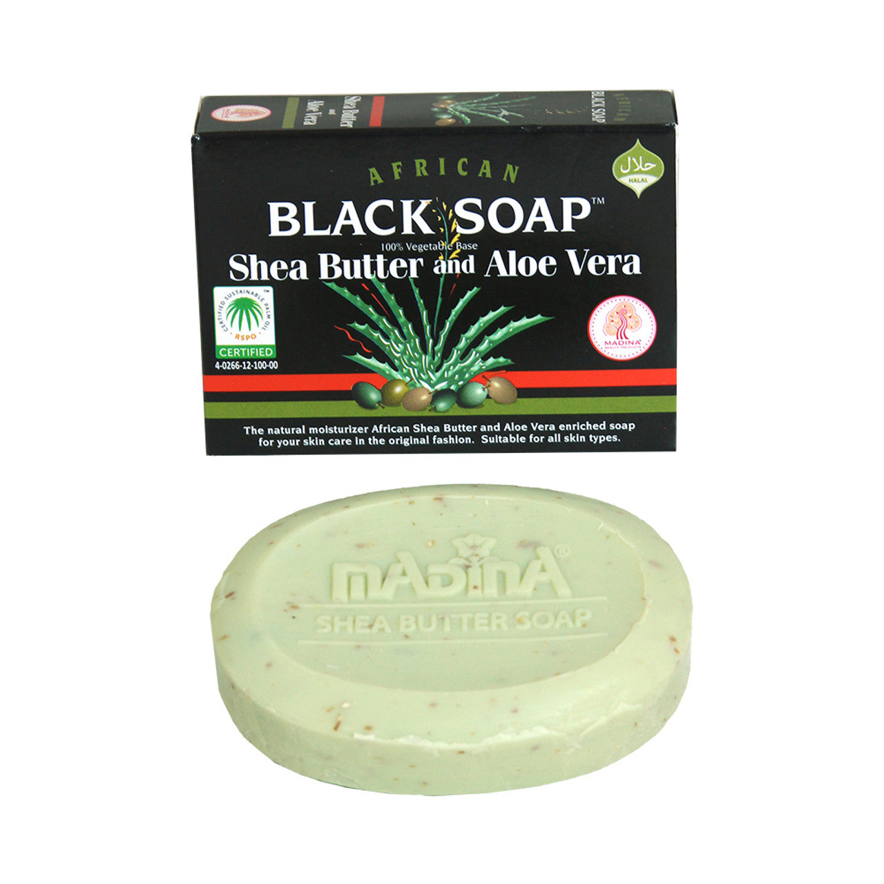 African Black Soap Shea Butter & Aloe Vera 3.5 oz